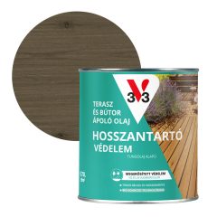 V33 Terasz és kerti bútor ápoló olaj 0,75l, Füstszürke