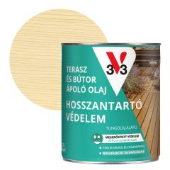 V33 Terasz és kerti bútor ápoló olaj 2,5l, Színtelen