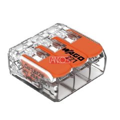 Wago splicing connector 3 x 0,2-4