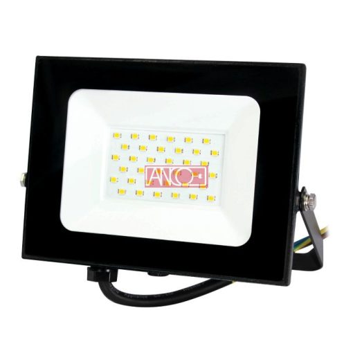 LED reflektor  30W, 2550 lm, fekete