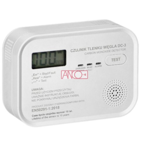 CO-detector with LCD  display