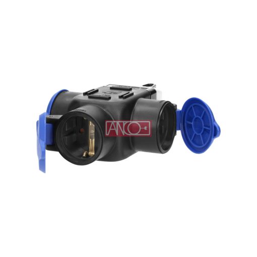 T 3 way sockets IP44