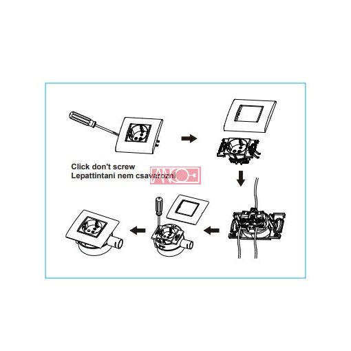 Evian 1-es földelt dugalj