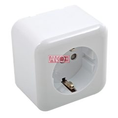 Austin grounding socket, white