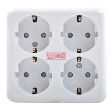 Austin 4-es földelt dugalj, falon kívüli