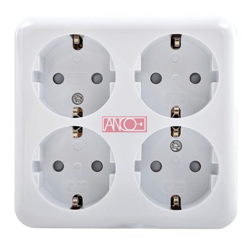 Austin 4-es földelt dugalj, falon kívüli