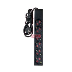 6-way  socket outlet, 2m