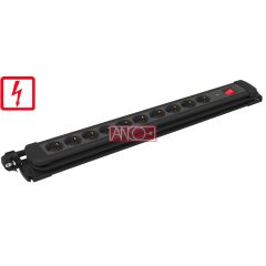 Table socket 10 way with switch, 2m