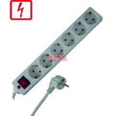 Table socket with surge protection