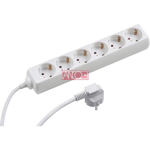 Table socket 6 way, 1,4m