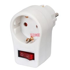 Adapter plug with 2pole switch