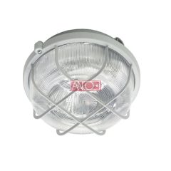 Plastic round lamp, white, 100W