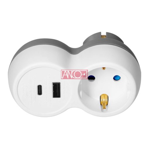 Splitter with  A+C USB charger