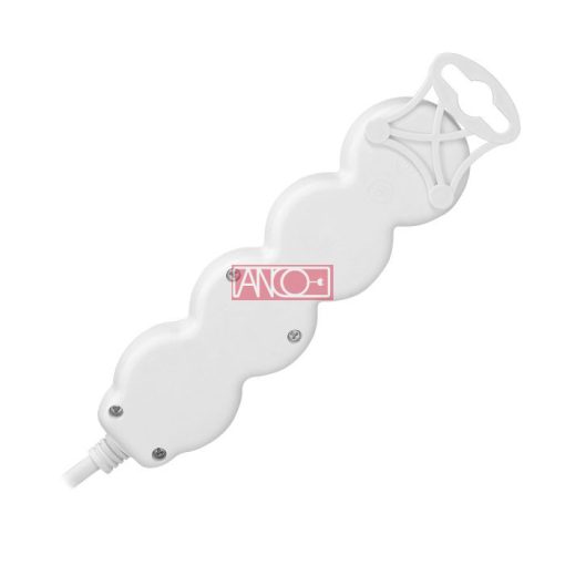 Table socket 3 way with flat plug, 1.4m