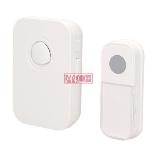 Wireless doorbell, 100 m, white