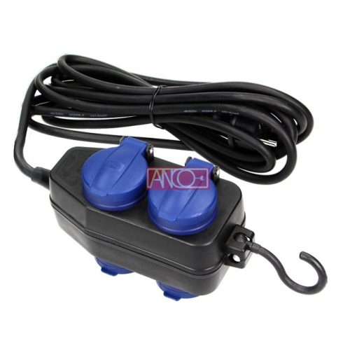 Outdoor extension sockets 2x2, 10m