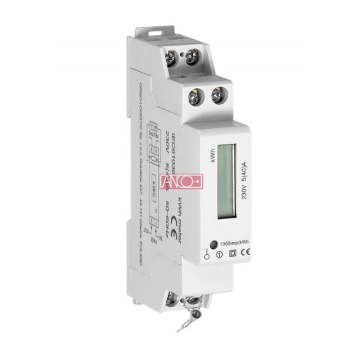Single-phase energy meter, 0,25-40A, 1000 imp/kWh