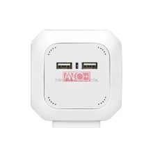 Asztali eloszó 4-es+USB Cube