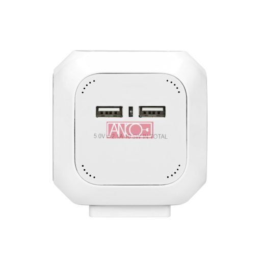 Asztali eloszó 4-es+USB Cube