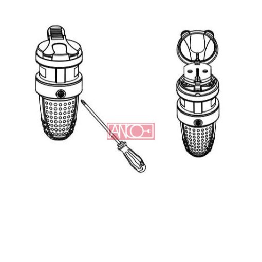 Földelt gumi dugalj fedéllel, IP44