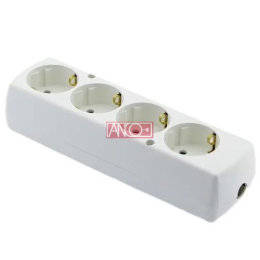 Table socket 4-way, without cable