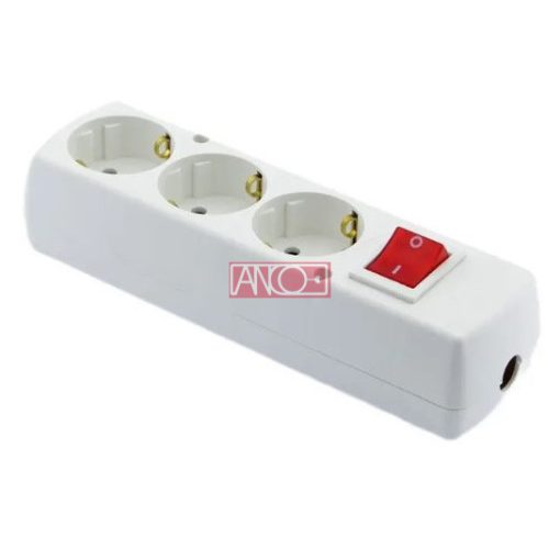 Table socket 3-way, without cable