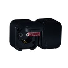 Hydra+ 2-es földelt dugalj, IP54