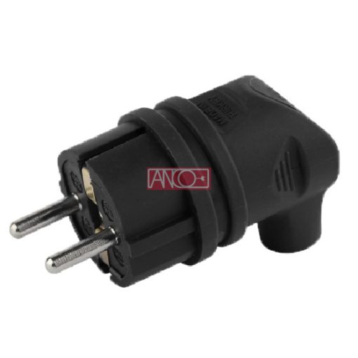 Földelt gumis dugvilla "L", IP44