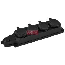 Elosztó 4-es szerelhető gumis, IP44