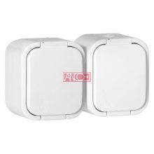 Hydra+ 2-es földelt dugalj, IP54