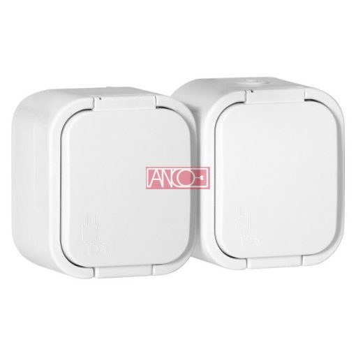 Hydra+ 2-es földelt dugalj, IP54