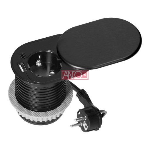 Rejtett, beépíthető konnektor A+C USB