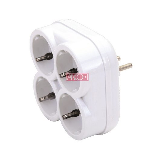 4-way earthed adapter