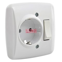 Flush-mounted switch socket