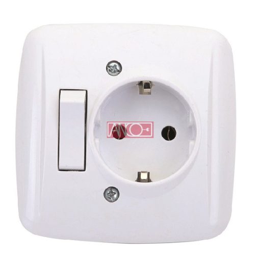 Flush-mounted switch socket