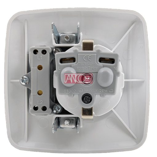 Flush-mounted switch socket