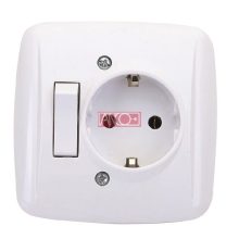 Flush-mounted switch socket
