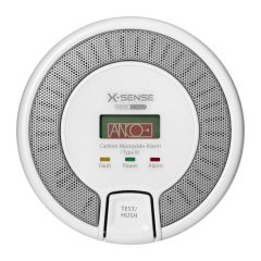 Battery-operated carbon monoxide detector