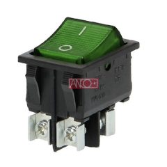rocker switch with blacklight green/black