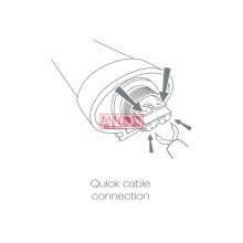 LED por és páramentes lámpa 50W