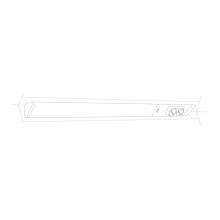 LED bútorvilágító+2 földelt dugalj, 603mm
