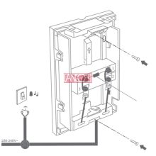 Door-bell-230V, white