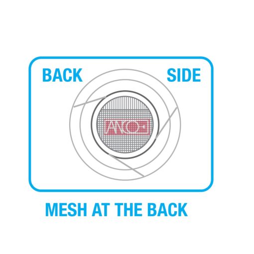 Round air vent grille 95mm, ABS