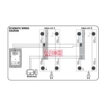2 lakásos audio kaputelefon szett