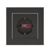 Karea grounding-socket, anthracite