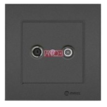 Karea SAT socket, end, 1dB, anthracite