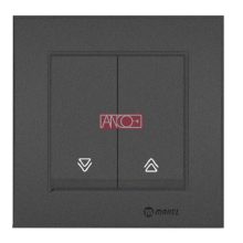 Karea redőnykapcsoló, antracit