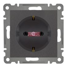 Karea grounding-socket, anthracite