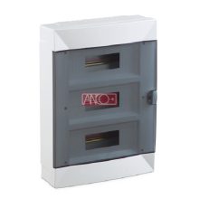 Surface-mounted distribution box, 3x12 