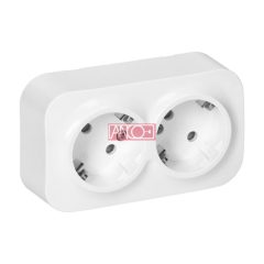 Surface-moutned double socket